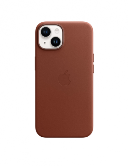 iPhone 14 Leather Case avec MagSafe - Umber