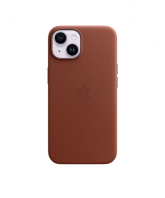 iPhone 14 Leather Case avec MagSafe - Umber