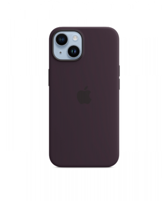 Coque en silicone avec MagSafe pour iPhone 14 - Baie de sureau