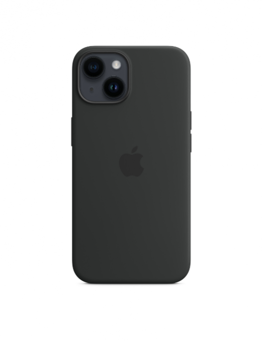 Coque en silicone avec MagSafe pour iPhone 14 - Minuit