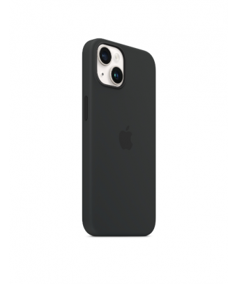 Coque en silicone avec MagSafe pour iPhone 14 - Minuit