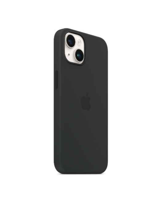 Coque en silicone avec MagSafe pour iPhone 14 - Minuit