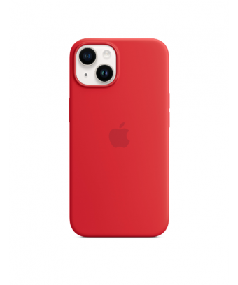 Coque en silicone avec MagSafe pour iPhone 14 - (PRODUCT)RED