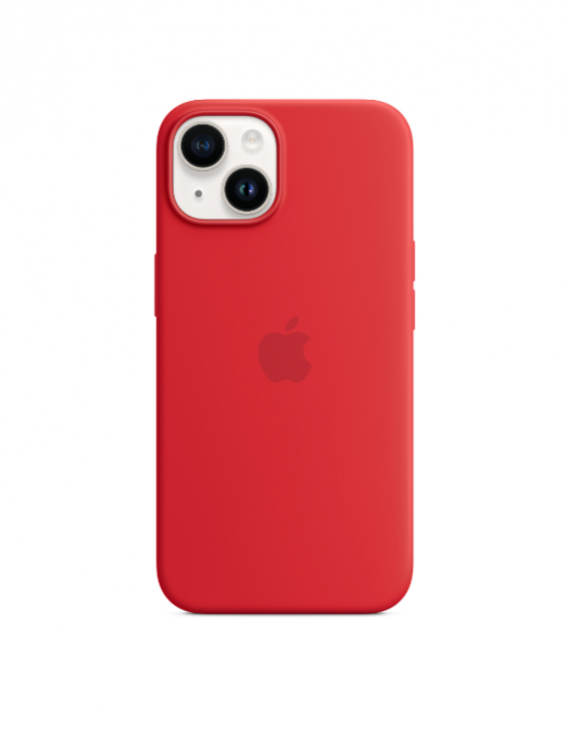 Coque en silicone avec MagSafe pour iPhone 14 - (PRODUCT)RED
