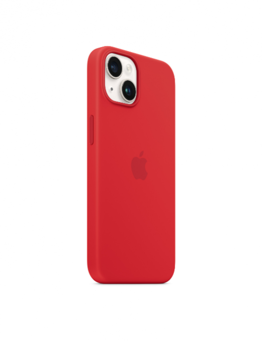 Coque en silicone avec MagSafe pour iPhone 14 - (PRODUCT)RED