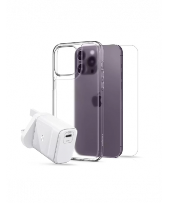 Pack Spigen pour iPhone 14 Pro avec Etui