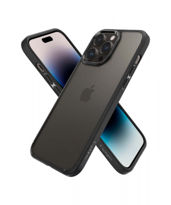 Etui SPIGEN Crystal Hybrid Black pour iPhone 14 Pro