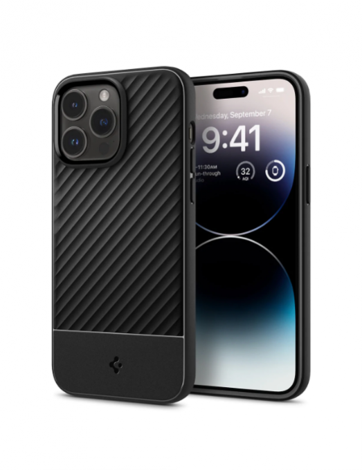 ETUI SPIGEN Core Armor MATTE BLACK pour iPhone 14 Pro