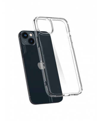 ETUI SPIGEN Crystal Hybrid Transparent pour iPhone 14