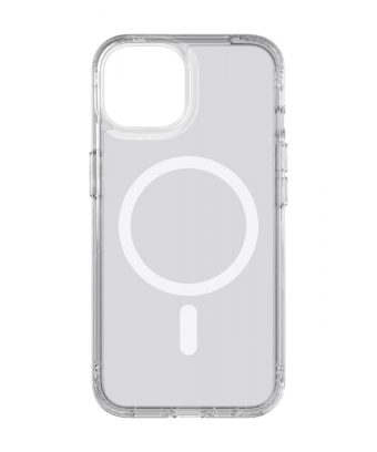 Etui Tech21 Evo Clear Transparent compatible MagSafe pour iPhone 14