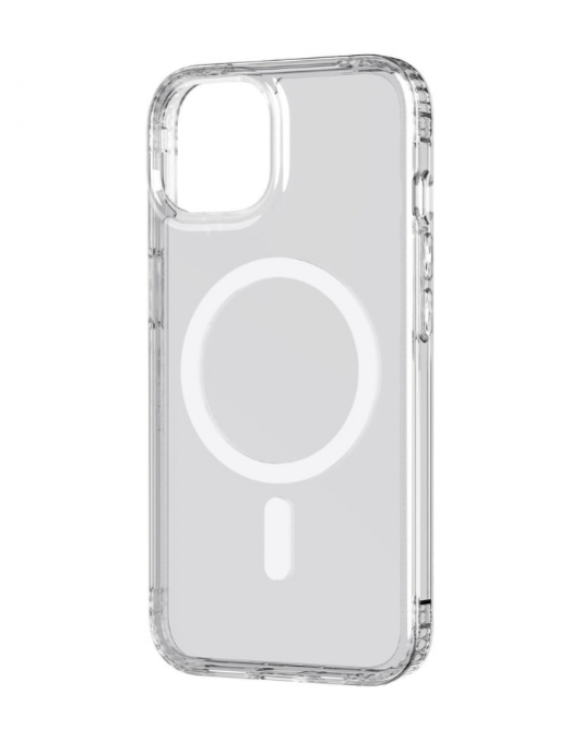 Etui Tech21 Evo Clear Transparent compatible MagSafe pour iPhone 14