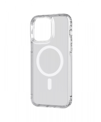 Etui Tech21 Evo Clear Crystal Clear compatible MagSafe pour iPhone 14 Pro MAX