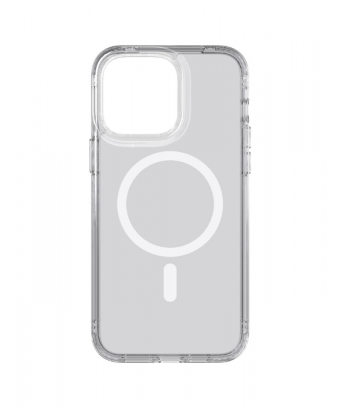 Etui Tech21 Evo Clear Crystal Clear compatible MagSafe pour iPhone 14 Pro MAX
