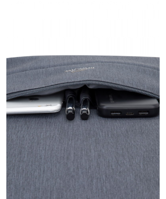 Rivacase Sac à dos anti-vol gris fonce