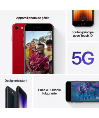 iPhone SE (2022) 64 Go Midnight