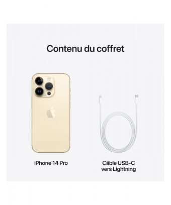 iPhone 14 Pro and cable