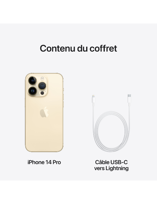 iPhone 14 Pro and cable