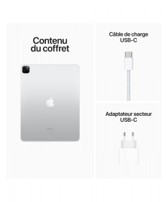                                  iPad Pro 12,9 pouces Wi-Fi + Cellular 128 Go Silver (2022) - iStore Tunisie                              