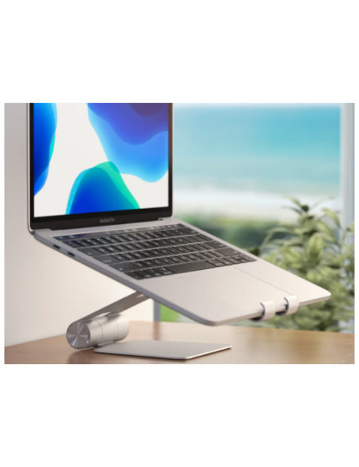 Satechi mobile stand with macbook