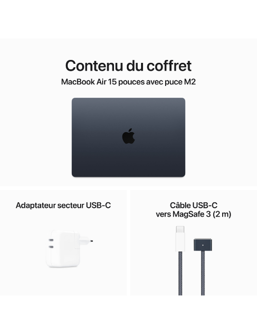 MacBook Air 15 pouces Midnight