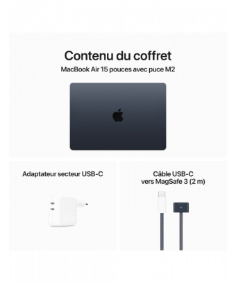 MacBook Air 15 pouces Midnight