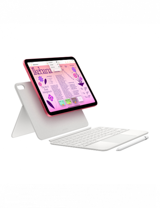 iPad 10.9 pouces 64 Go Wi-Fi plus Cellular Silver avec clavier