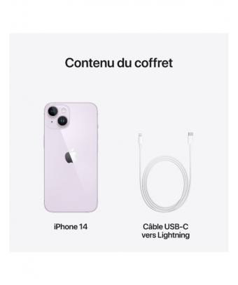                                  iPhone 14 128Go Purple - iStore Tunisie                              