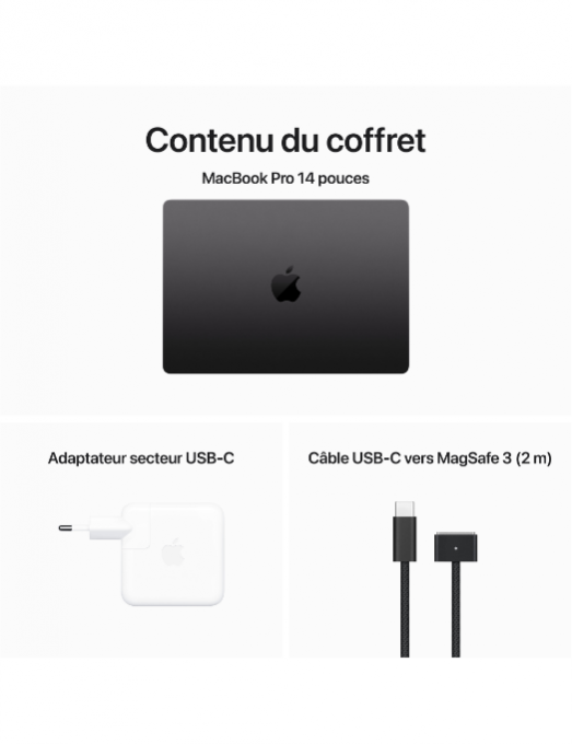 Apple MacBook Pro M3 Pro 14pouces Space Black