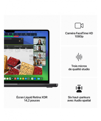 Apple MacBook Pro M3 Pro 14pouces Space Black
