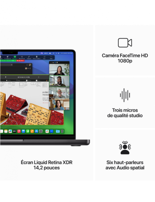 Apple MacBook Pro M3 Pro 14pouces Space Black