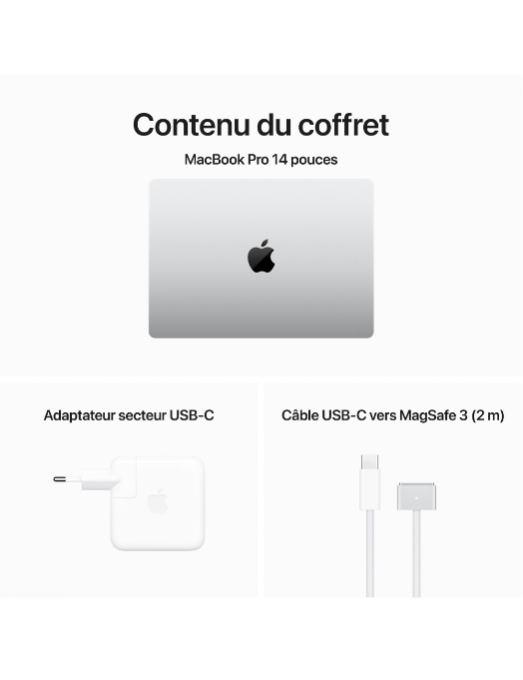 Apple MacBook Pro M3 Pro 14 pouces  Silver