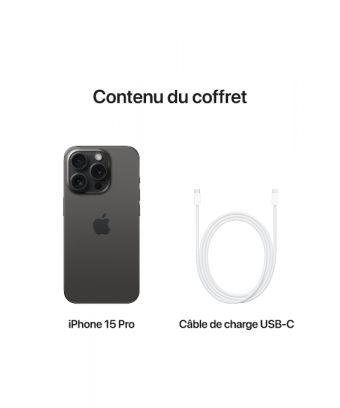 iPhone 15 Pro 128Go Black Titanium