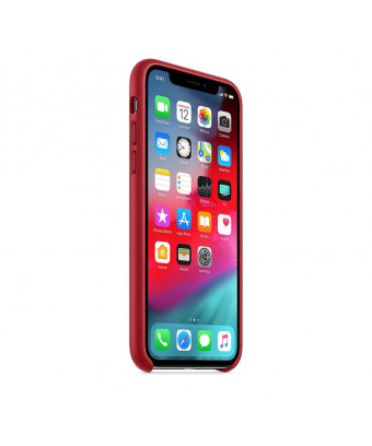 Coque en cuir pour iPhone XS