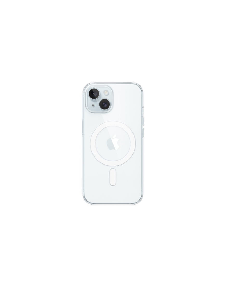 Coque transparente avec MagSafe pour iPhone 15