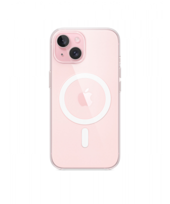 Coque transparente avec MagSafe pour iPhone 15