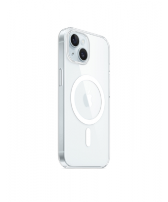 Coque transparente avec MagSafe pour iPhone 15