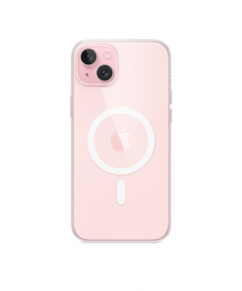 Coque transparente avec MagSafe pour iPhone 15 Plus