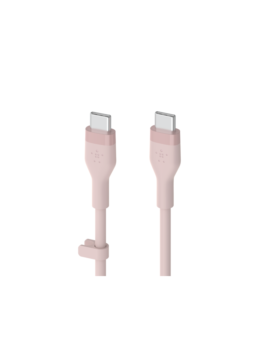 Câble Boostcharge flex usb-c vers usb-c 60W - Rose