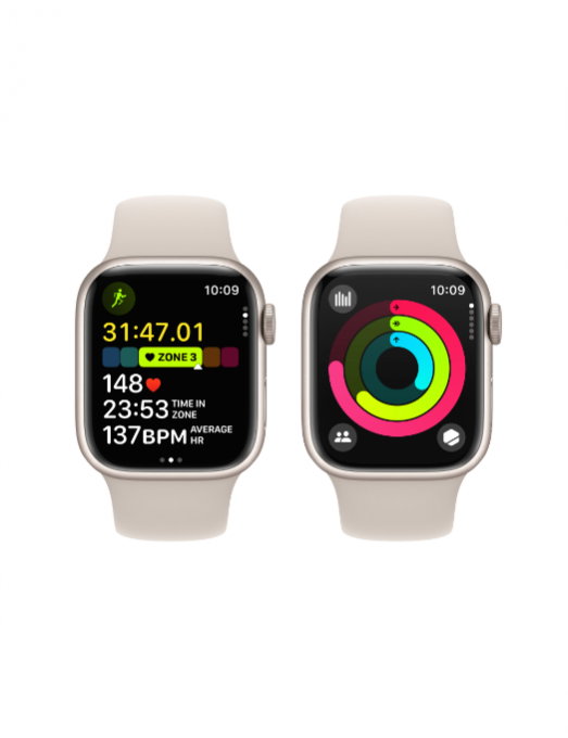 Watch series 9 alu sportband starlight