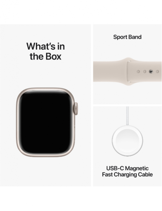 Watch series 9 alu sportband starlight