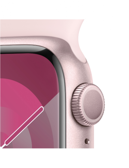Watch series 9 alu sportband pink