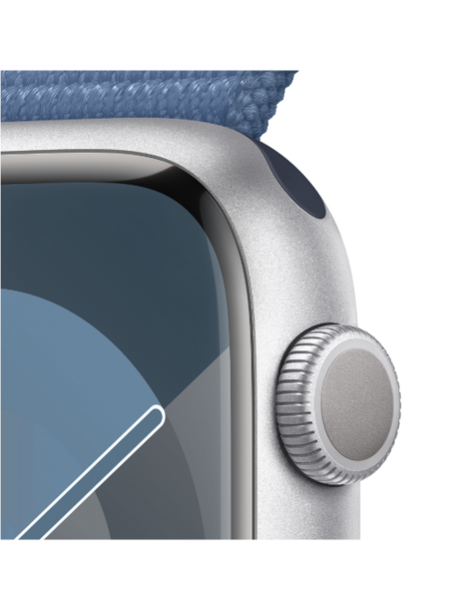 Watch Series 9 GPS Aluminium Silver Sport Loop