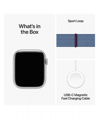 Watch Series 9 GPS Aluminium Silver Sport Loop