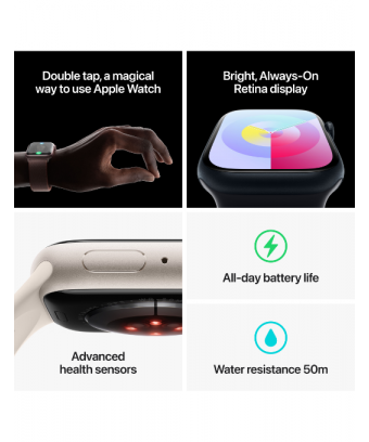 Apple Watch Series 9 GPS Aluminium Starlight