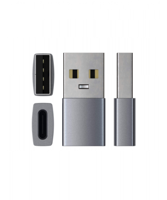 Adaptateur Satechi Type-A vers Type-C Space Gray