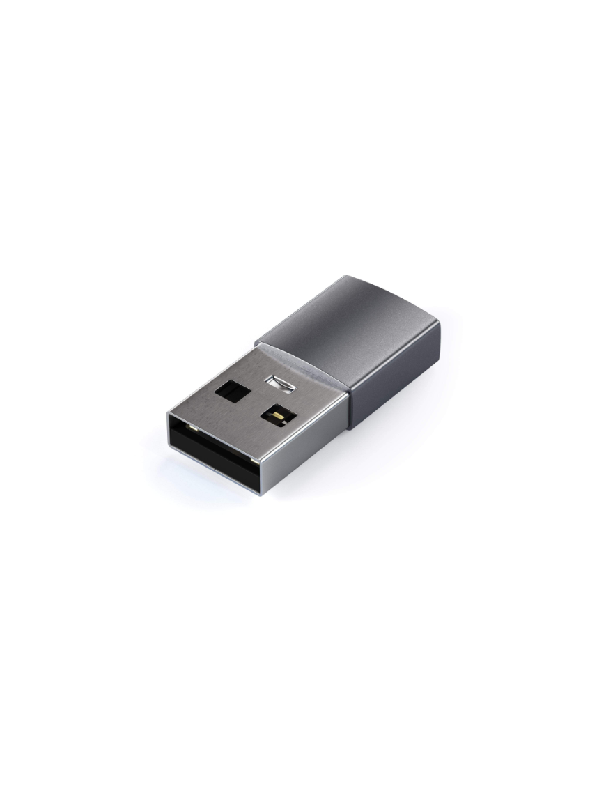 Adaptateur Satechi Type-A vers Type-C Space Gray