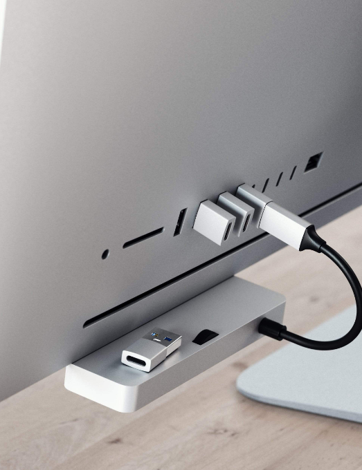 Adaptateur Satechi Type-A vers Type-C Space Gray