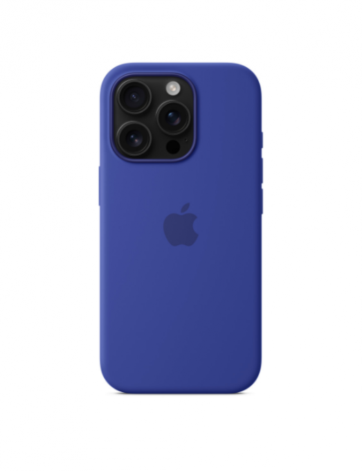 Coque en silicone avec MagSafe pour iPhone 16 - Outremer Coque en silicone avec MagSafe pour iPhone 16 - Outremer