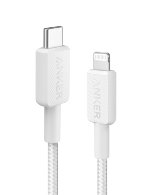Anker 322 Câble tissé en nylon USB-C vers Lightning avec charge rapide 1mètre Anker 322 Câble tissé en nylon USB-C vers Lightning avec charge rapide 1mètre