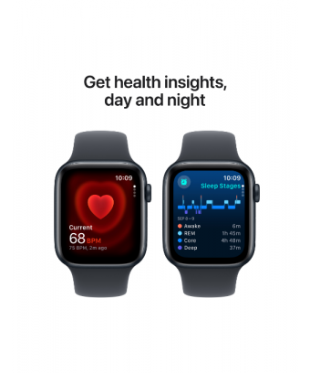 Apple Watch SE GPS (2024) 44 mm Aluminium Minuit